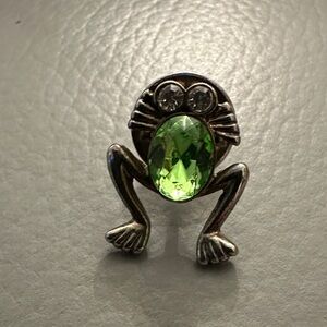 Vintage Gemstone Frog